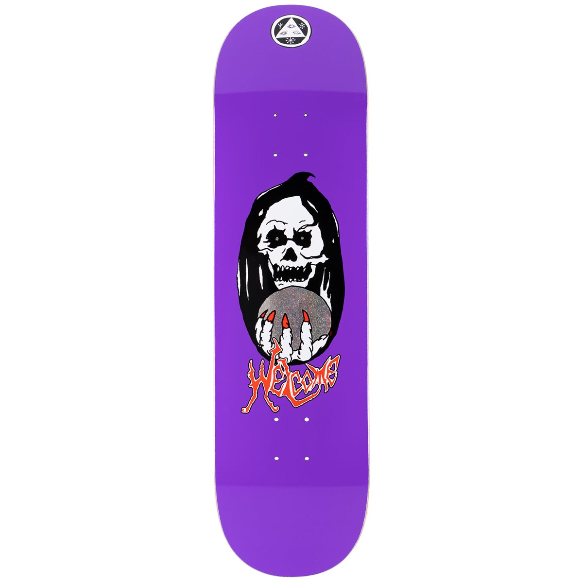 Welcome Clairvoyant Skateboard Deck in Purple | Boardertown